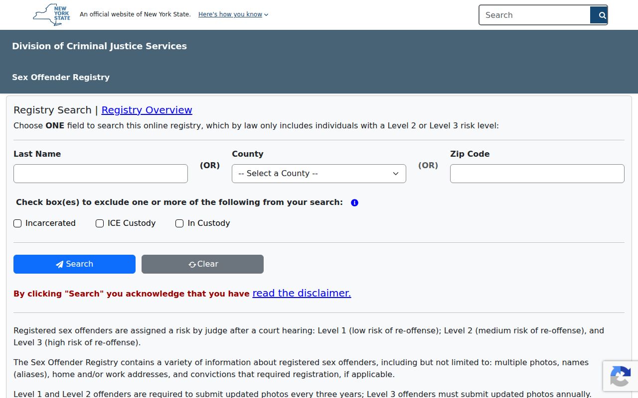 Cortlandt resident lookup New York public registry search controls